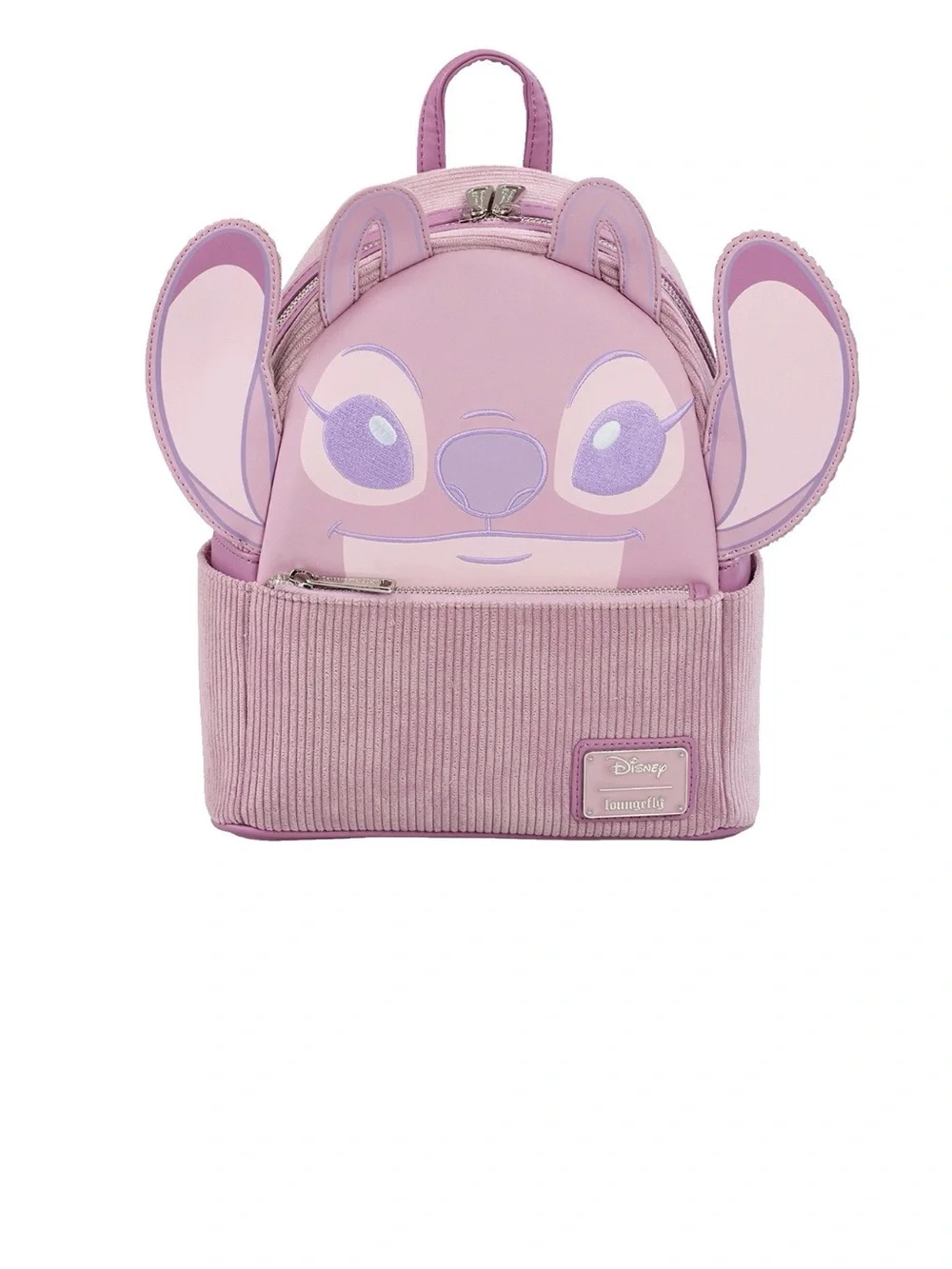Loungefly Disney Purple Lilac Angel Stitch Corduroy Mini Backpack